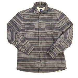 Johnnie-O Shirt Jacket Sherpa Lined Flannel Shacket